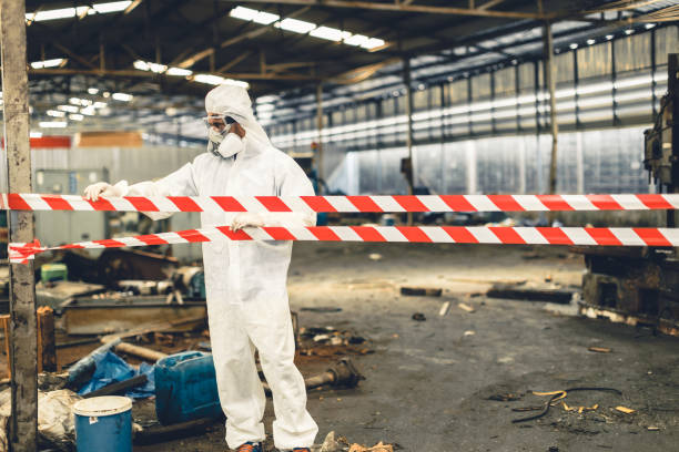 Professional Biohazard technician working in Gillsville, GA